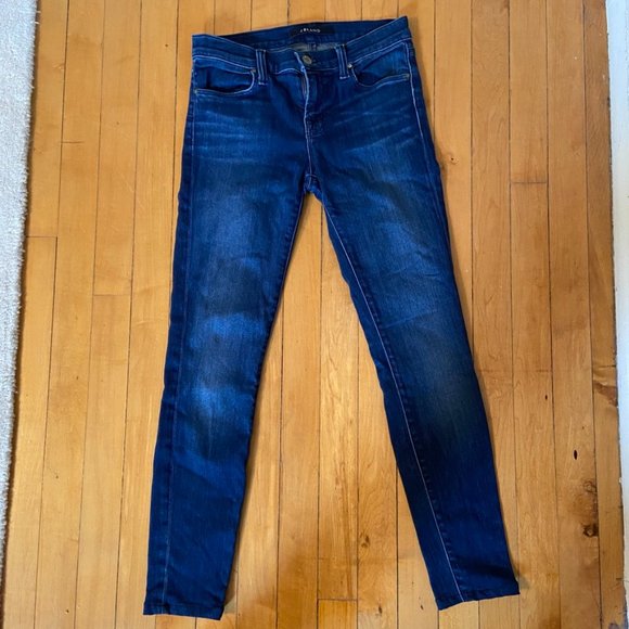 J Brand Super Skinny Mid/Low-Rise Jeans - Size 25 - Picture 4 of 11